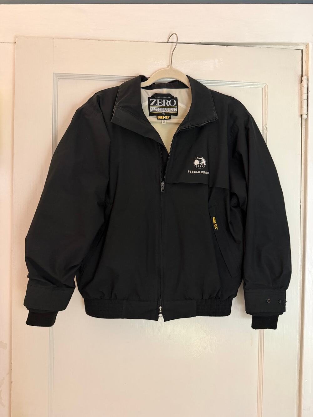 Zero Restriction Gore-Tex Pebble Beach Full Zip Golf Rain Jacket Black Women’s S